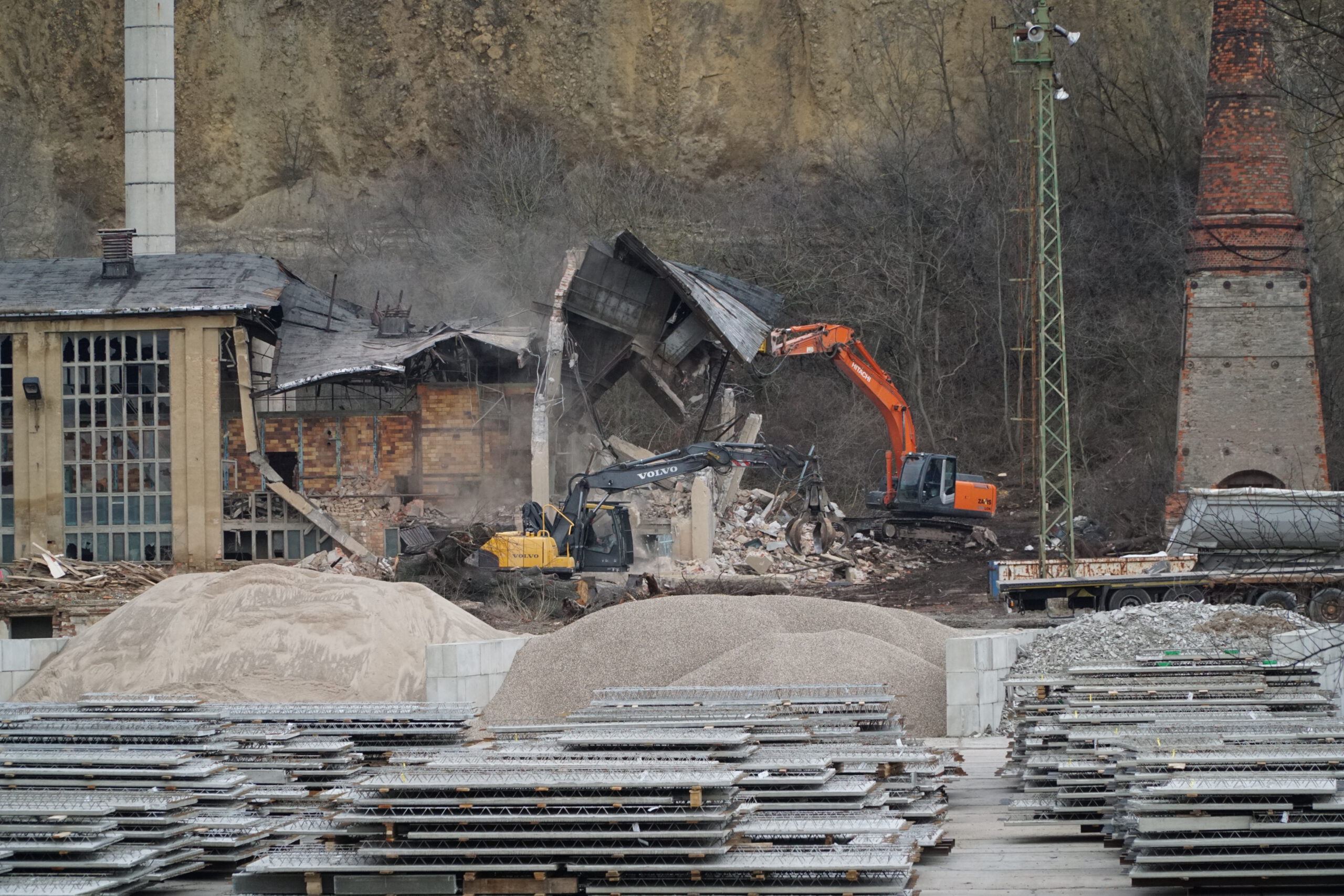 Abbruch Klinkerwerk