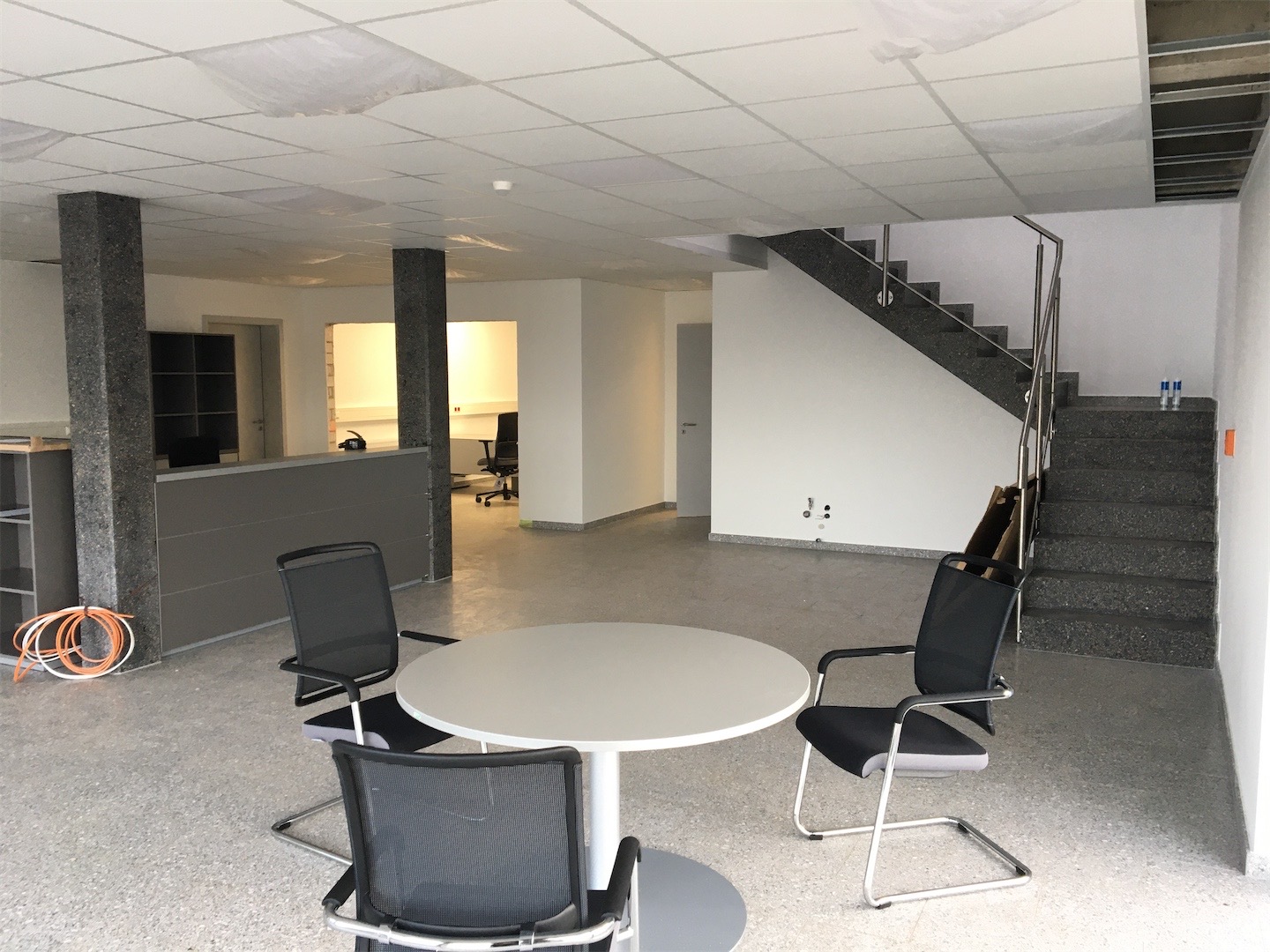 Experiment Vollwerksteintreppe