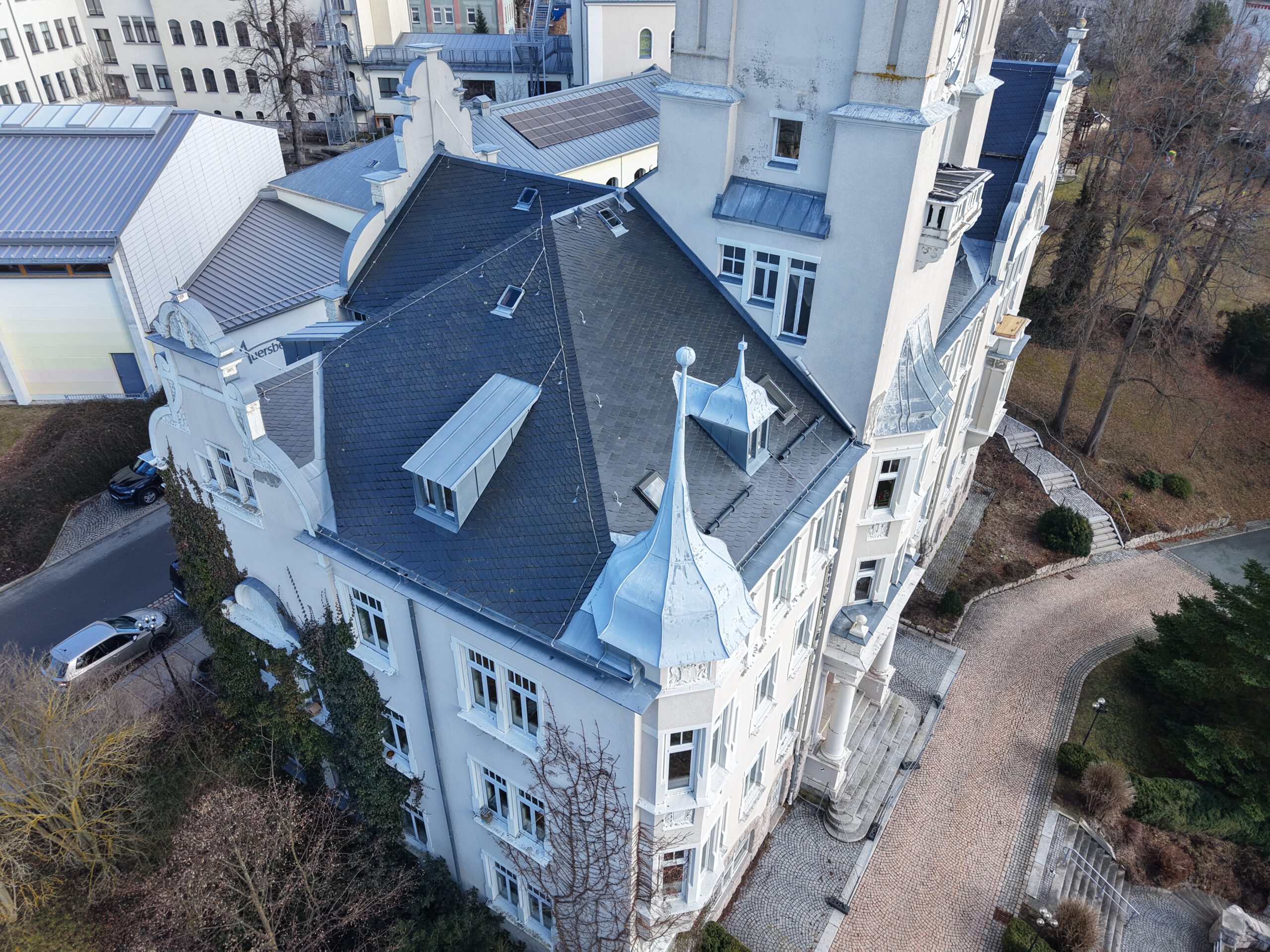 Werterhaltungsmaßnahmen an einem denkmalgeschützten Rathaus
